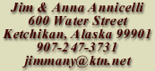 Jim and Anna Annicelli are your hosts at The Nantucket House in Ketchikan, Alaska.