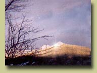 Deer Mountain in Southeast Alaska sparkles in the winter sun.